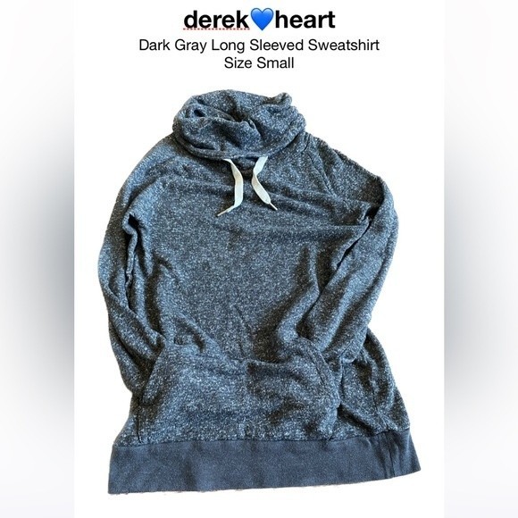 Gray Turtleneck Sweatshirt Size Small - Picture 2 of 8